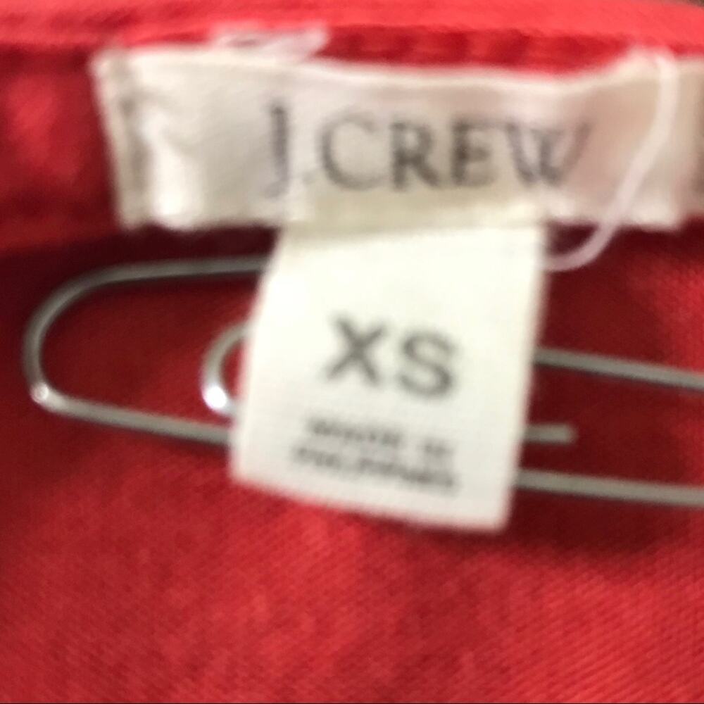 J. Crew Ruched Tank Top Persimmon XS - Picture 4 of 6